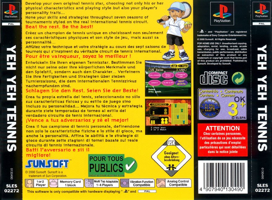 Yeh Yeh Tennis PSX cover