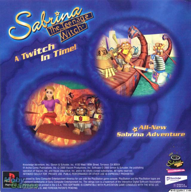 Sabrina the Teenage Witch - A Twitch in Time PSX cover