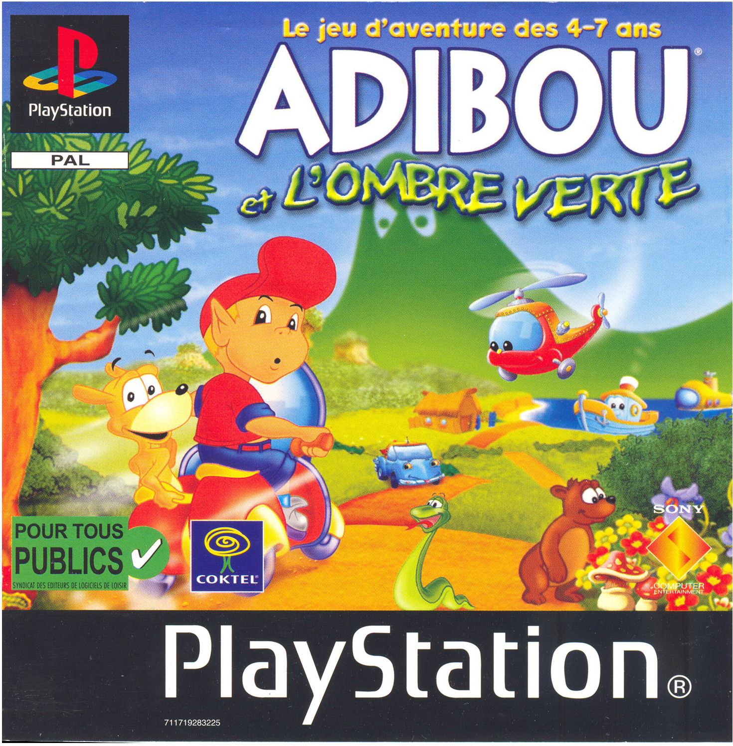Adibou et L'Ombre verte PSX cover