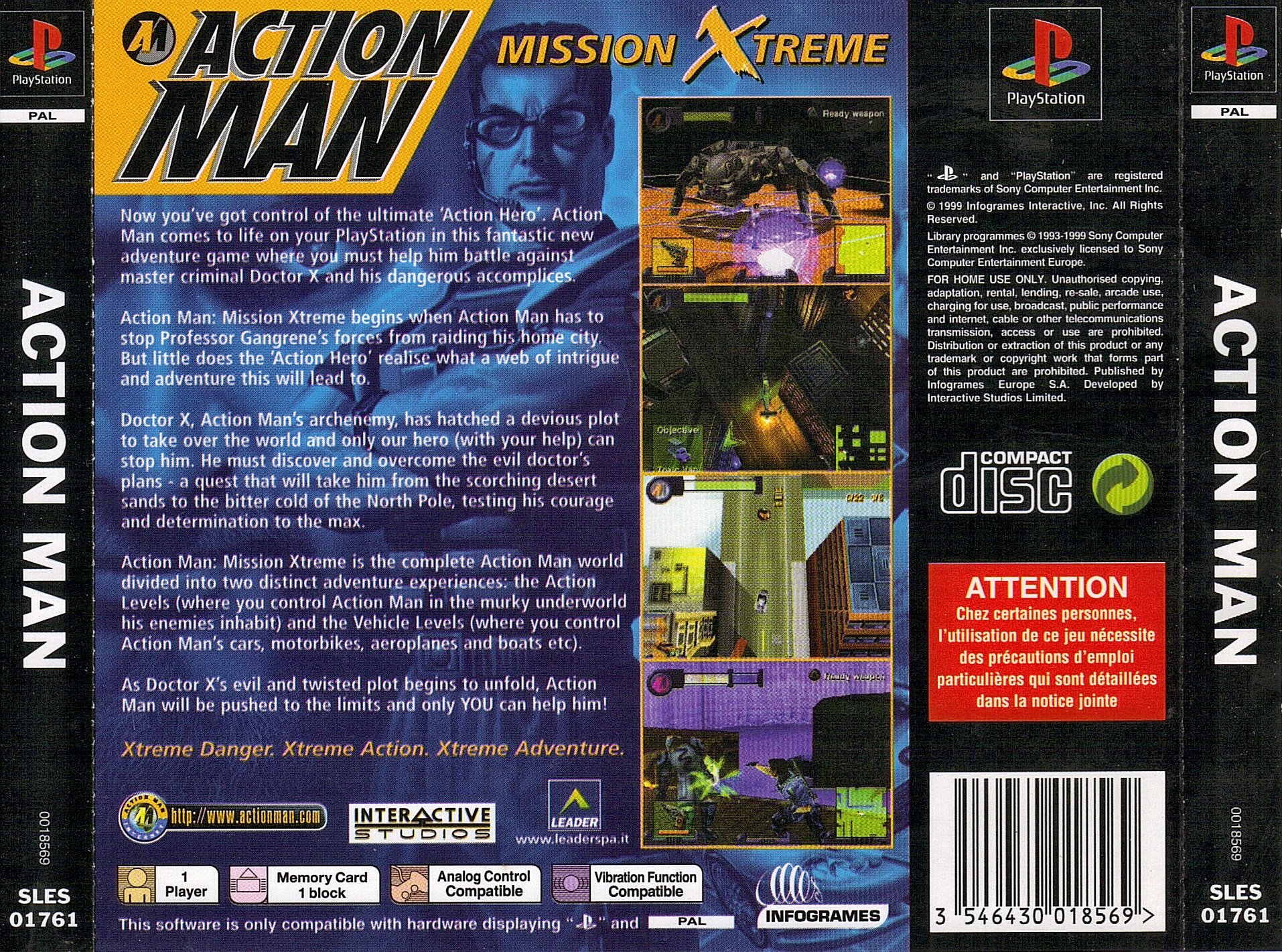 Action Man - Mission Extreme PSX cover