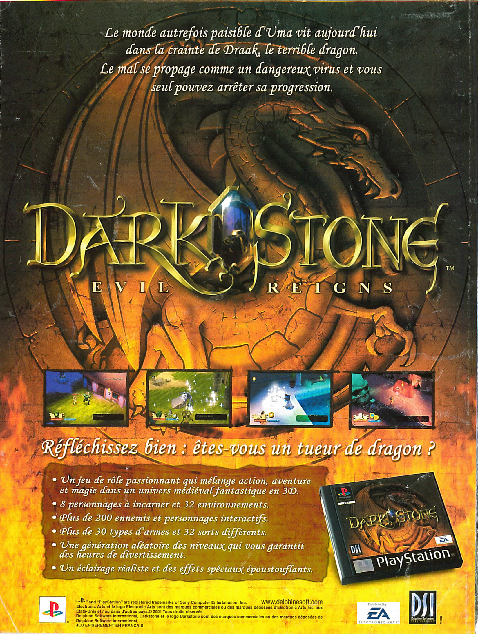 Darkstone PSX cover