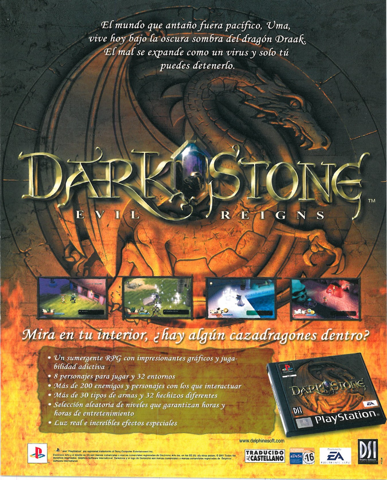 Darkstone PSX cover