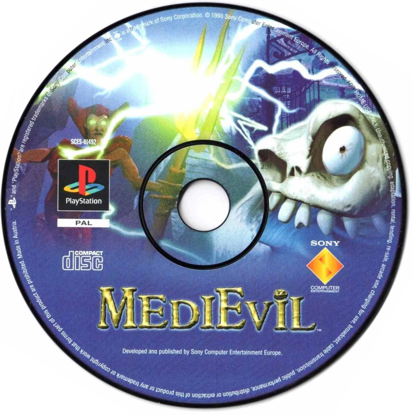 Medievil PSX cover