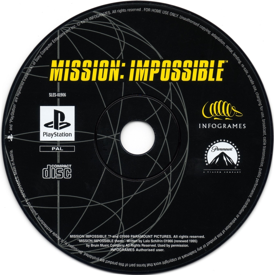 Mission Impossible PSX cover
