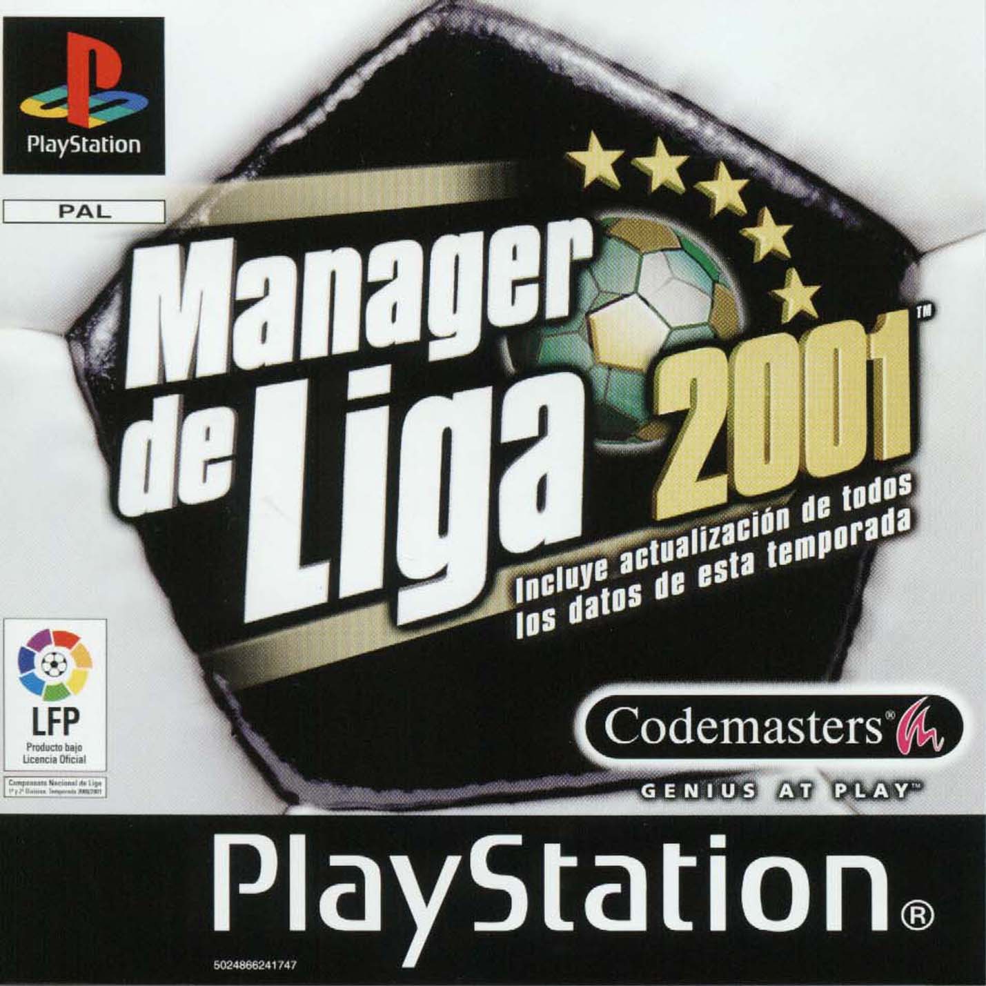 Manager de Liga 2001 PSX cover
