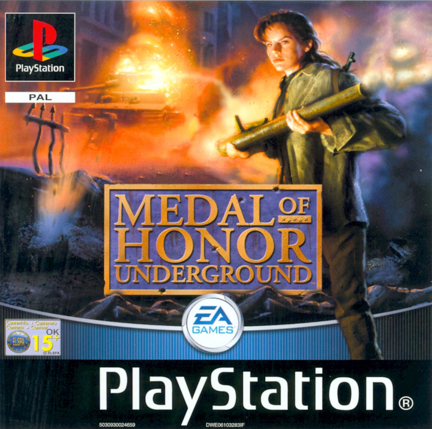 medal of honor underground ps1 cover art