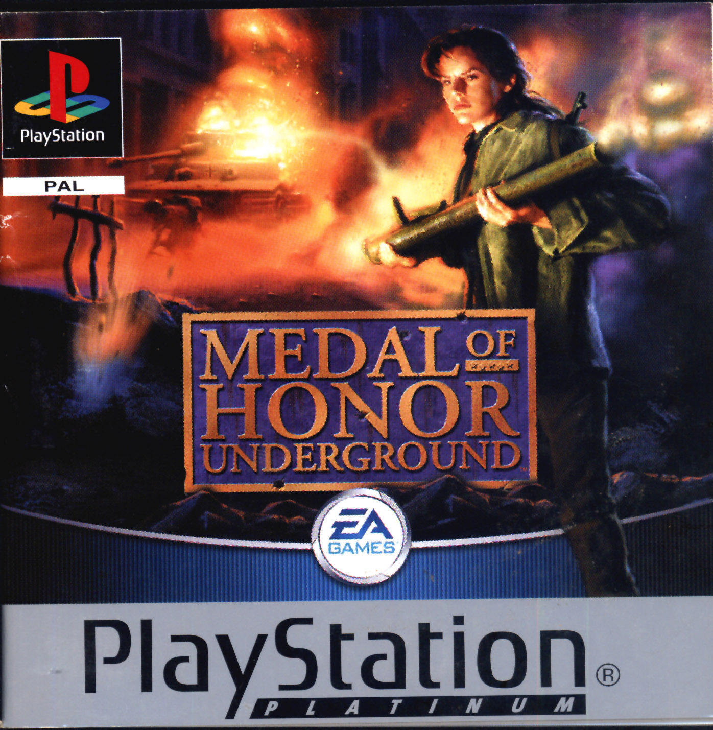 medal of honor underground ps1 cover art