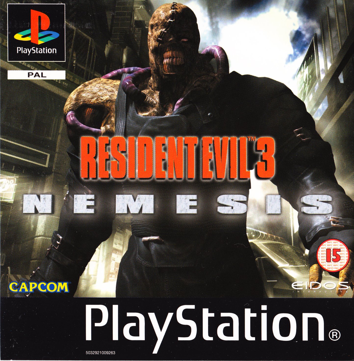 Resident Evil 3 - Nemesis PSX cover