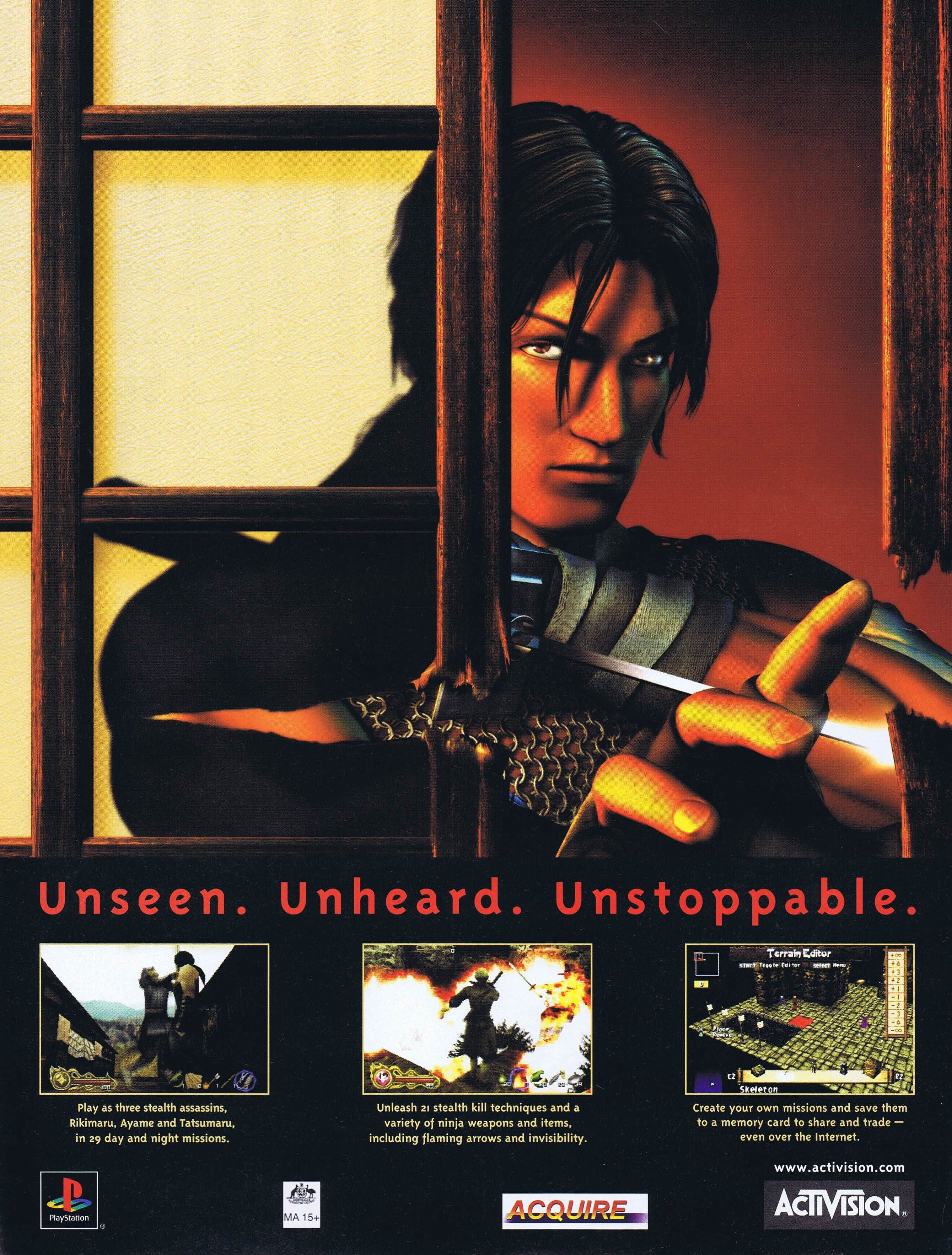 Tenchu 2 - Birth of the Stealth Assassins PSX cover