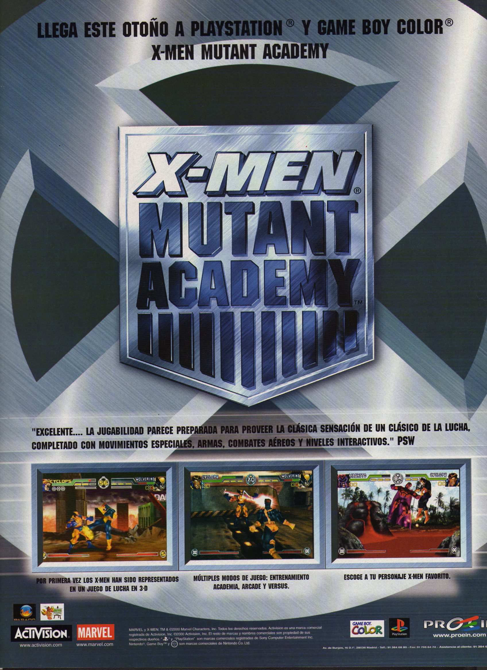 X-Men - Mutant Academy PSX cover