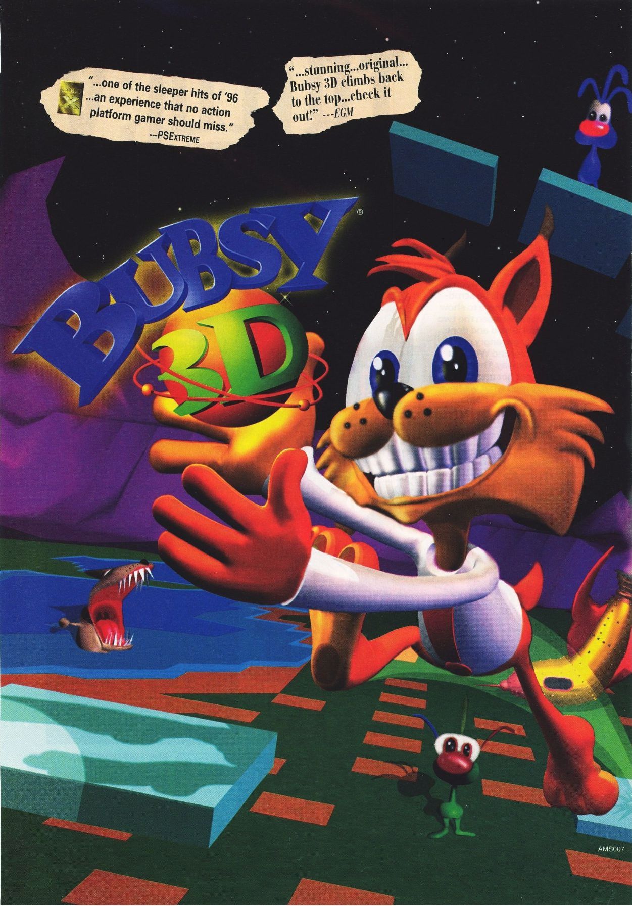 Bubsy 3D PSX cover