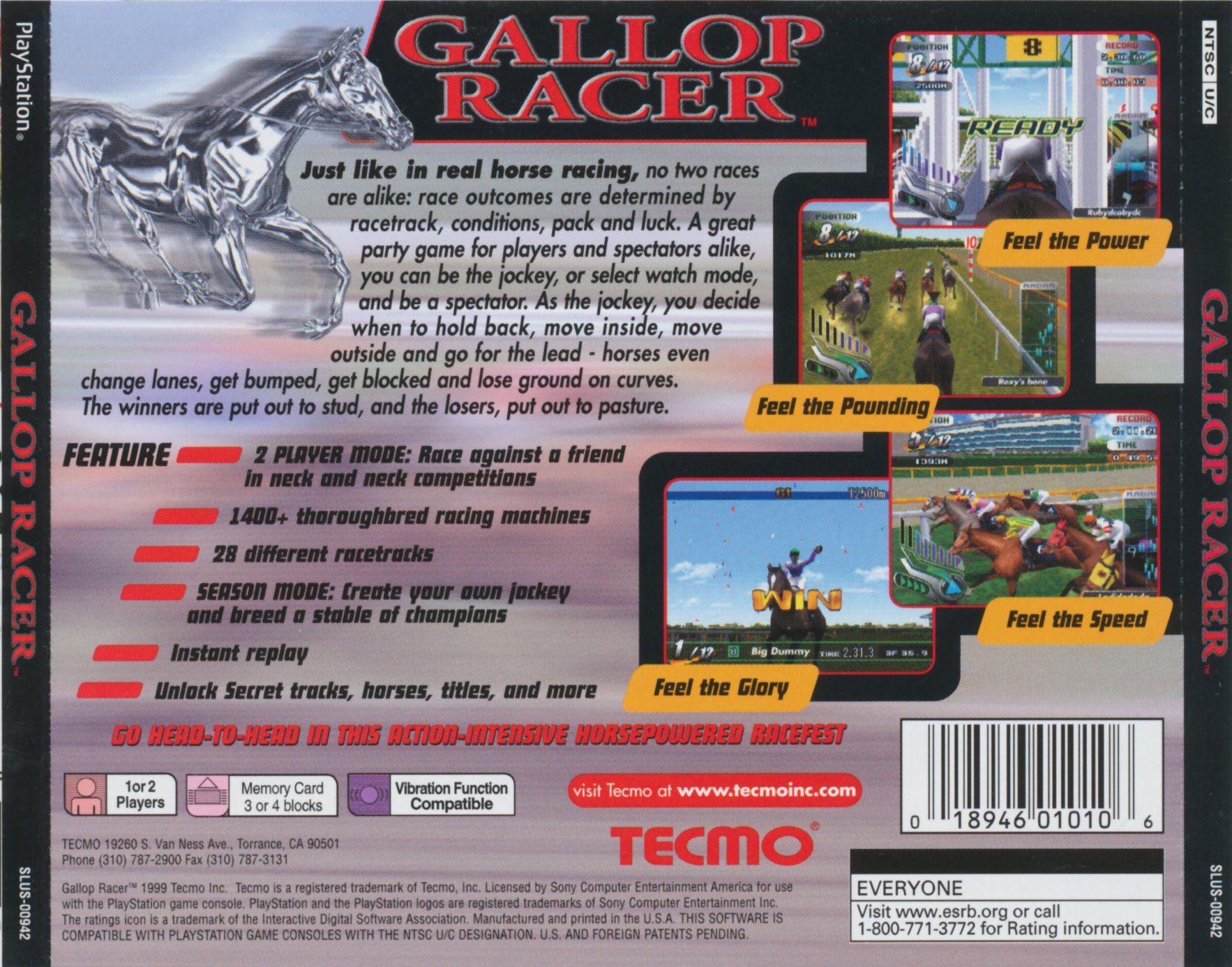 Gallop Racer PSX cover