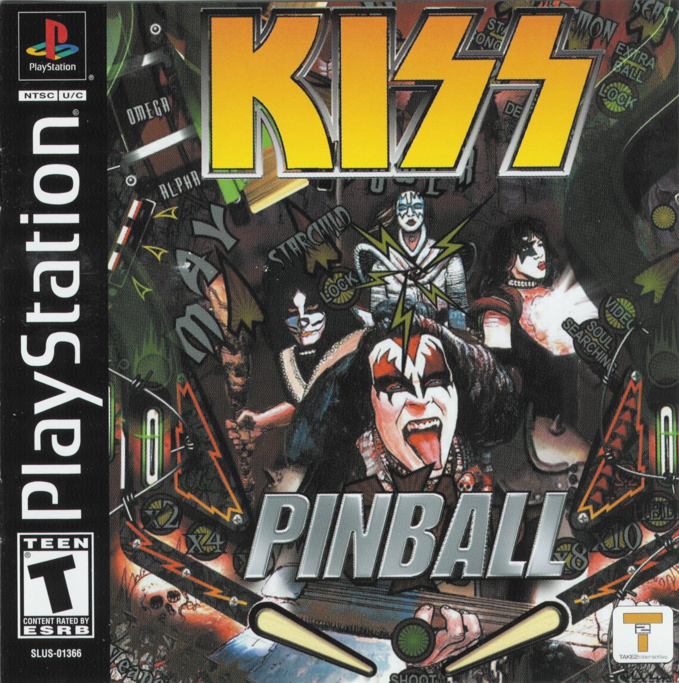 Kiss Pinball PSX cover