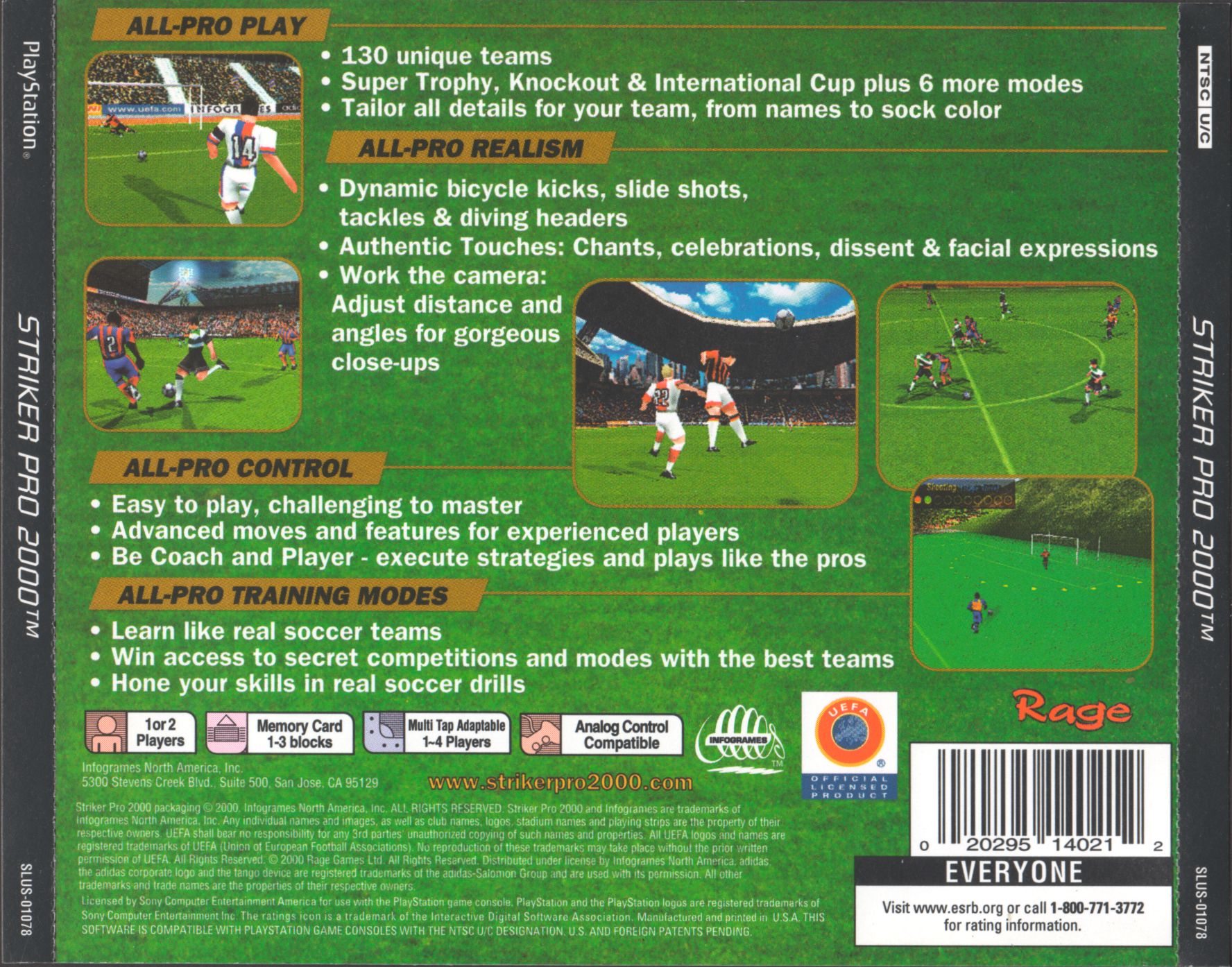 Striker Pro 2000 PSX cover