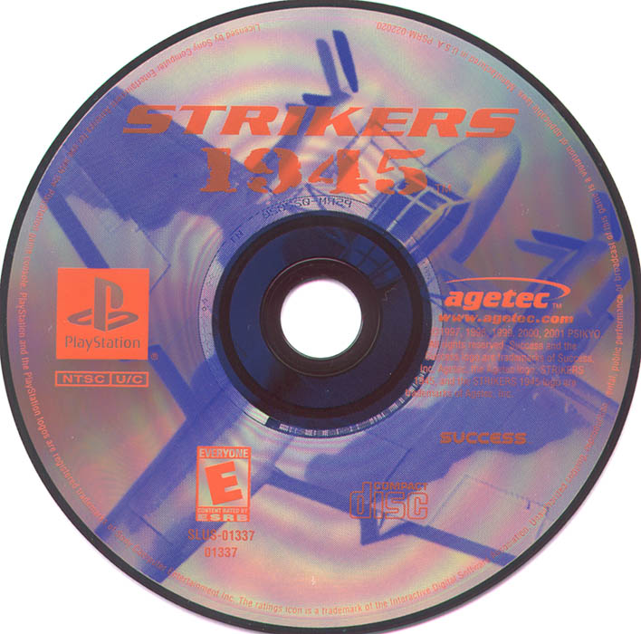 Strikers 1945 PSX cover