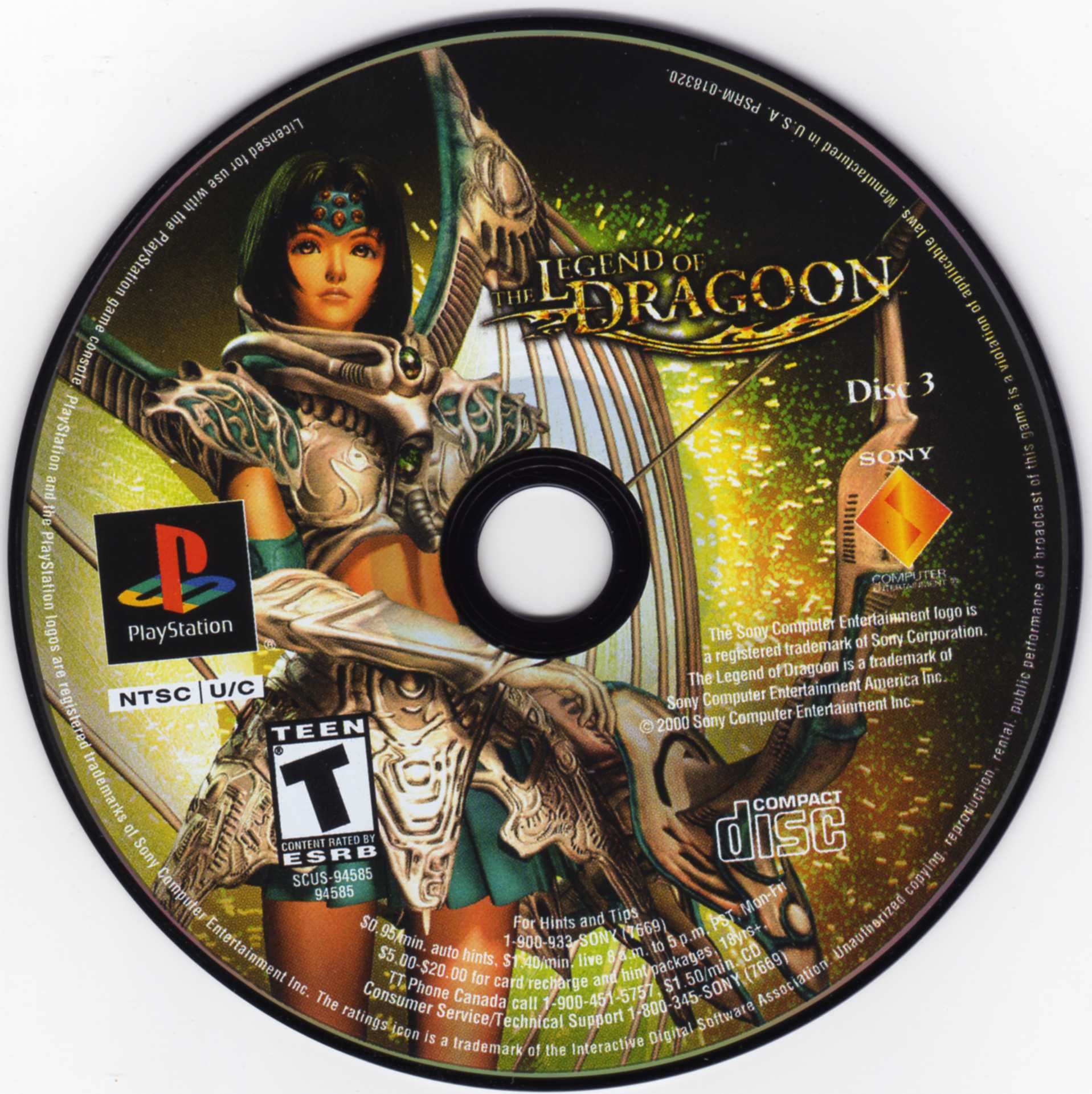 The Legend of Dragoon PSX cover