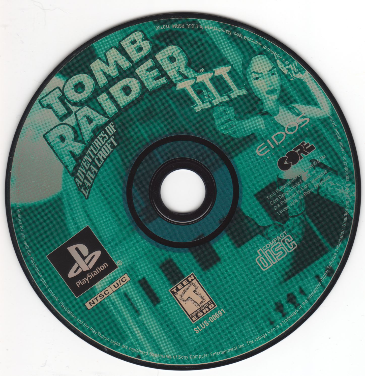 Tomb Raider III - Adventures of Lara Croft PSX cover