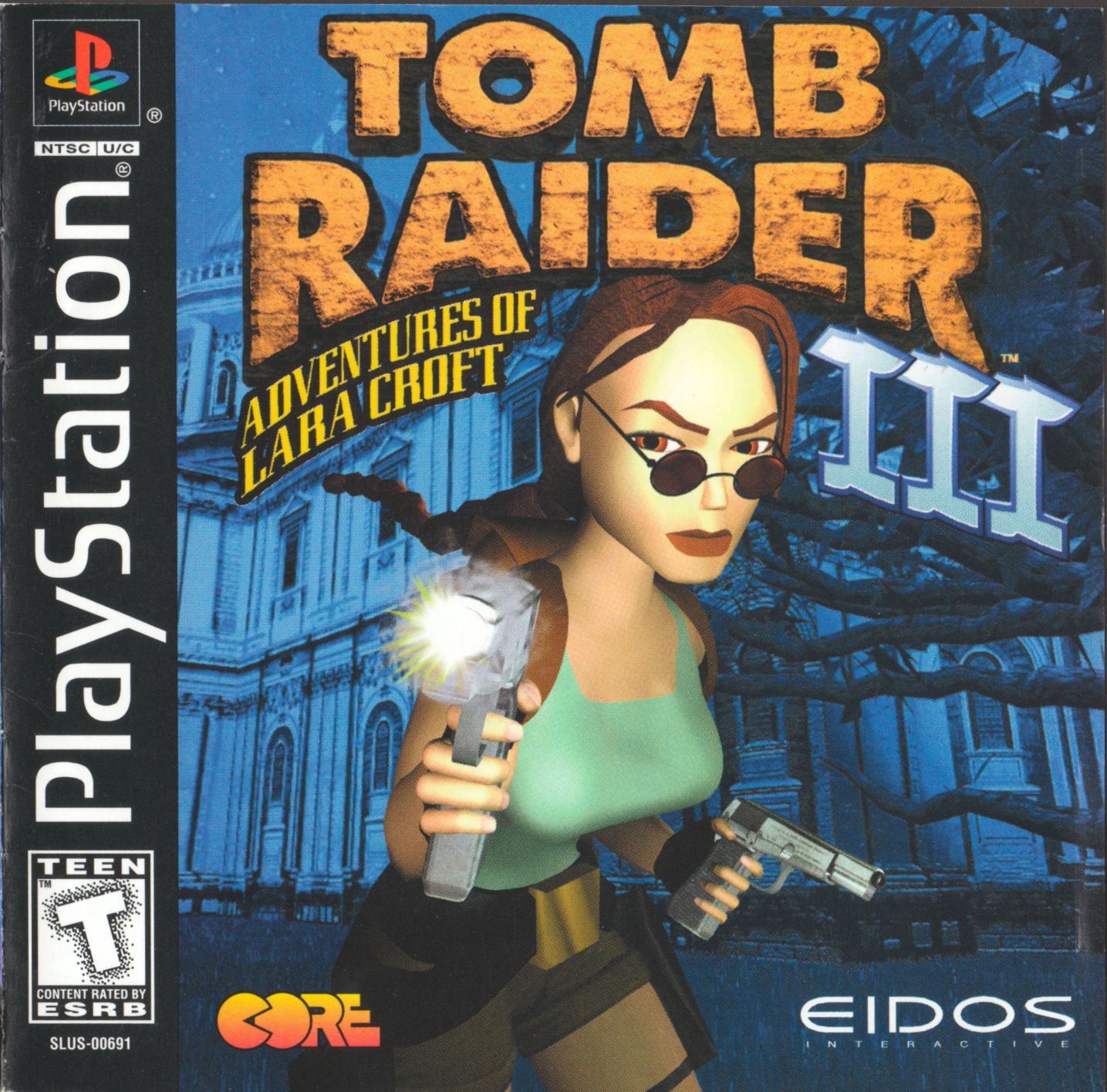 Tomb Raider III - Adventures of Lara Croft PSX cover