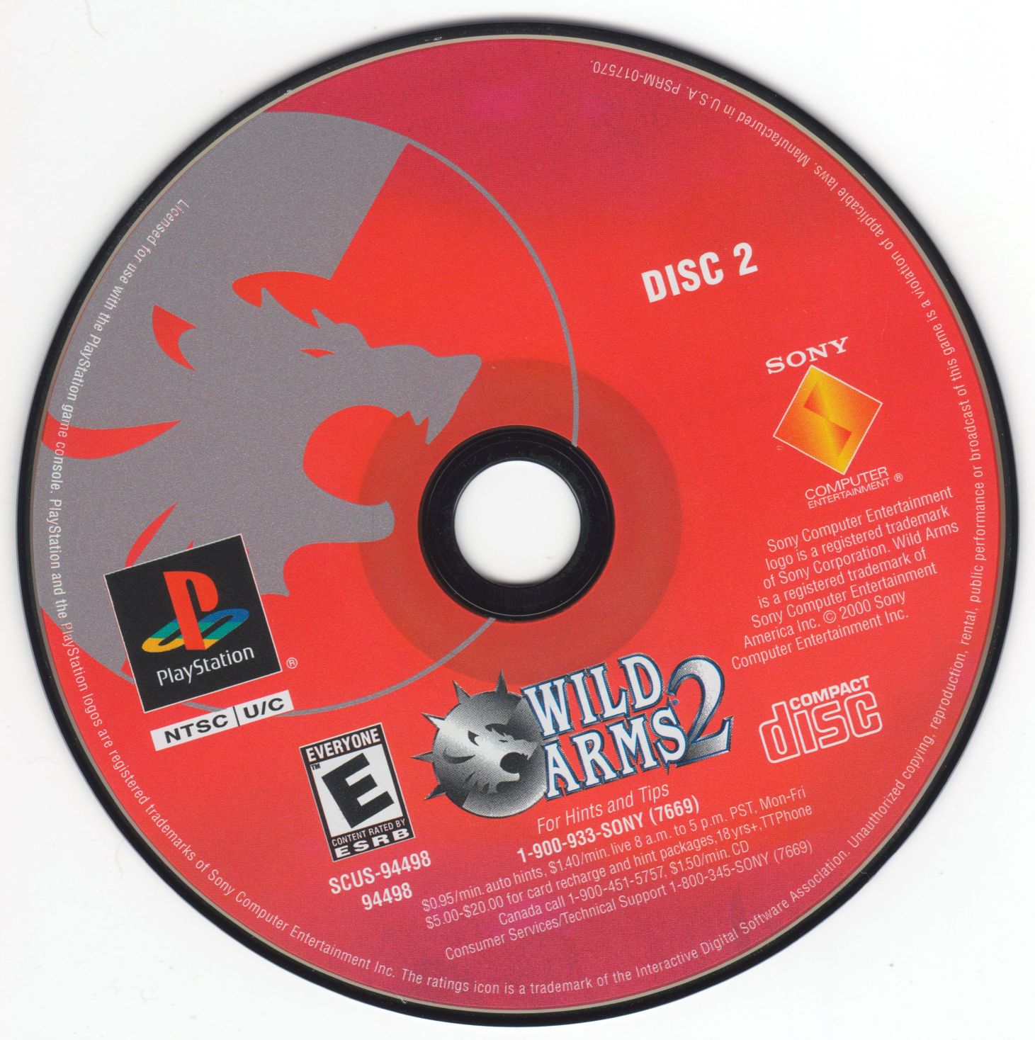 Wild Arms 2 PSX cover