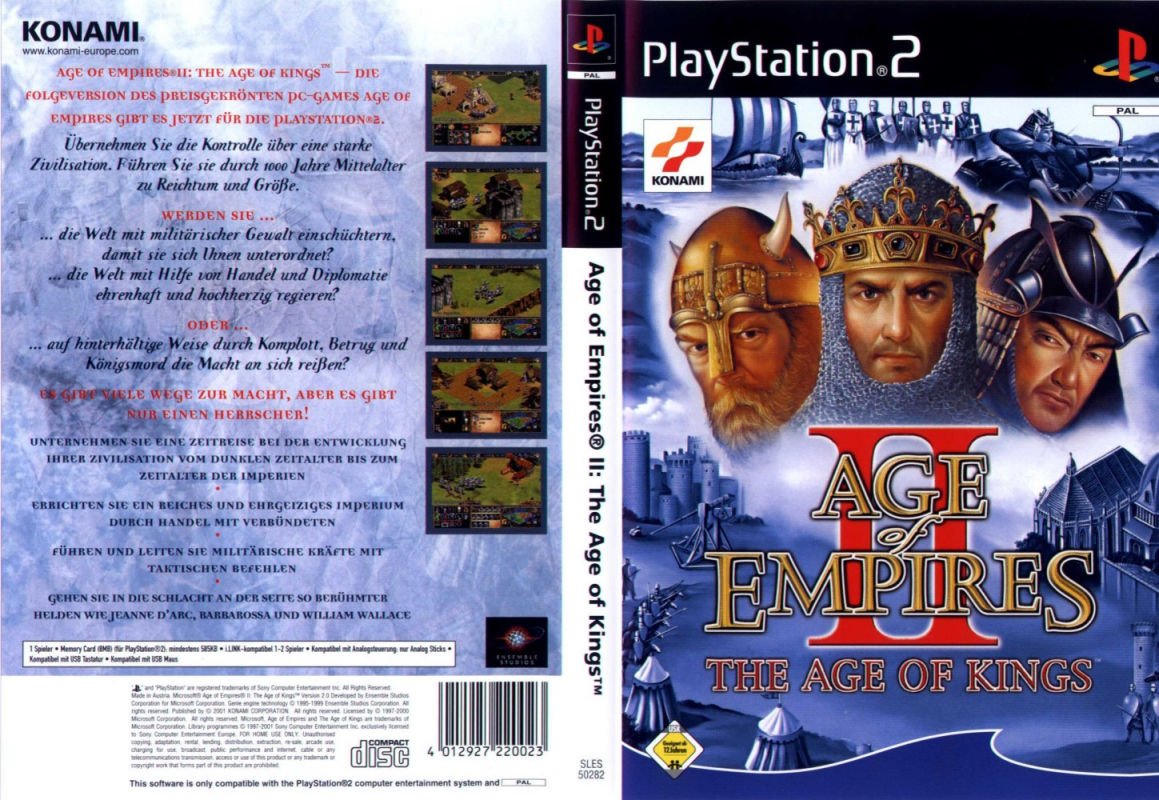 Age Of Empires II The Age Of Kings PSX Cover