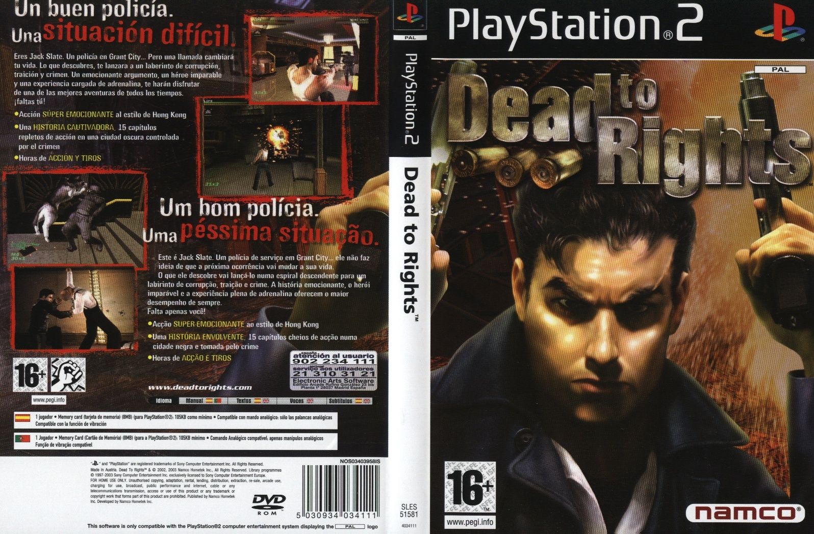 dead to rights ps2 cover