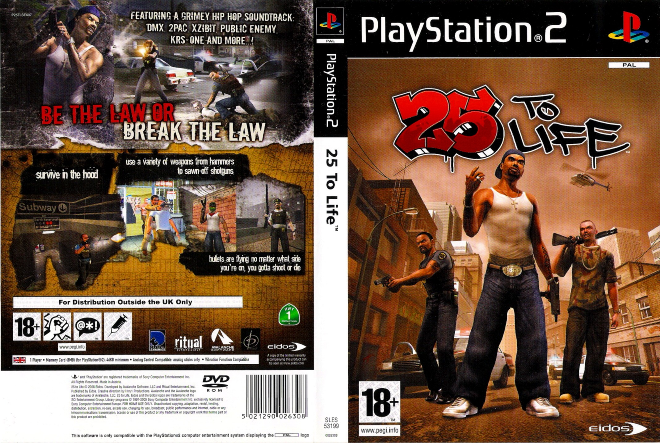 25 to life ps2 soundtrack