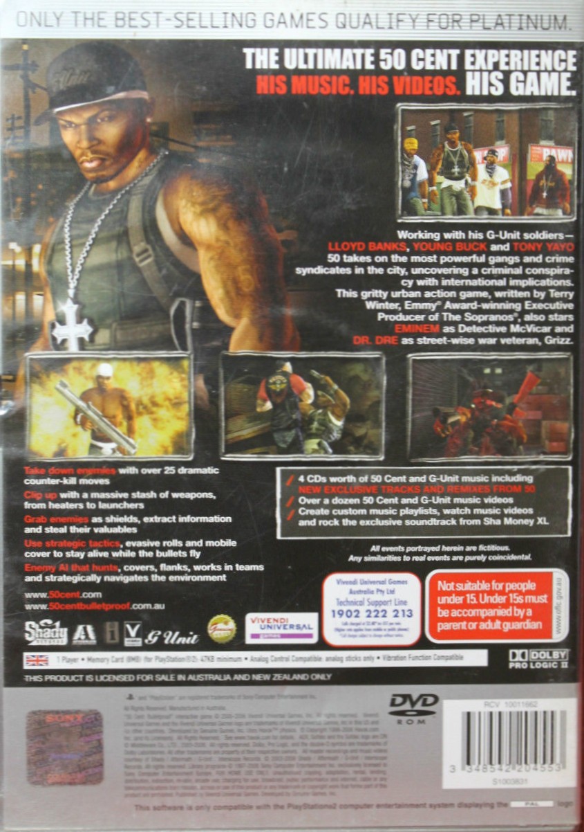 50 cent bulletproof ps2 iso usa