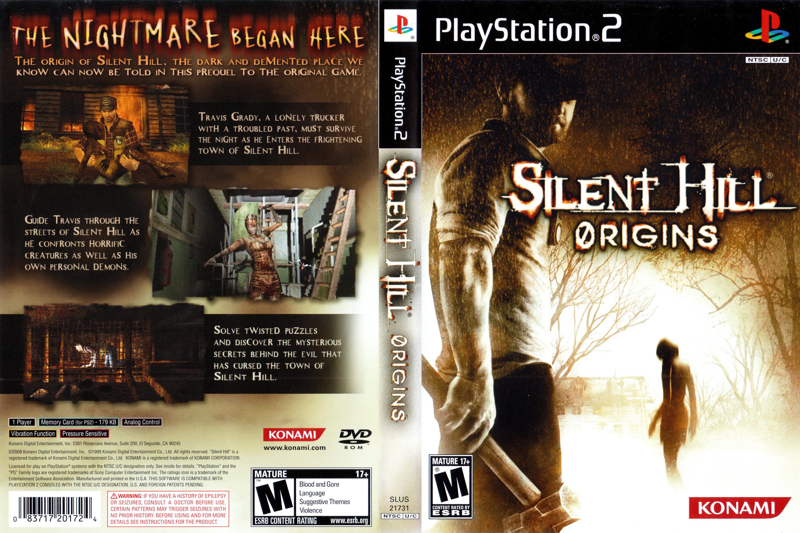 SILENT HILL 2 (NTSC-U) - FRONT