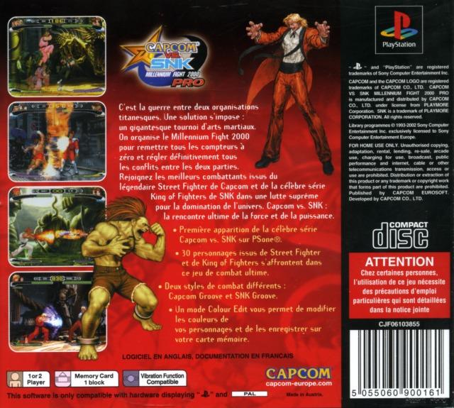 Capcom vs. SNK: Millennium Fight 2000 Pro (Europe)