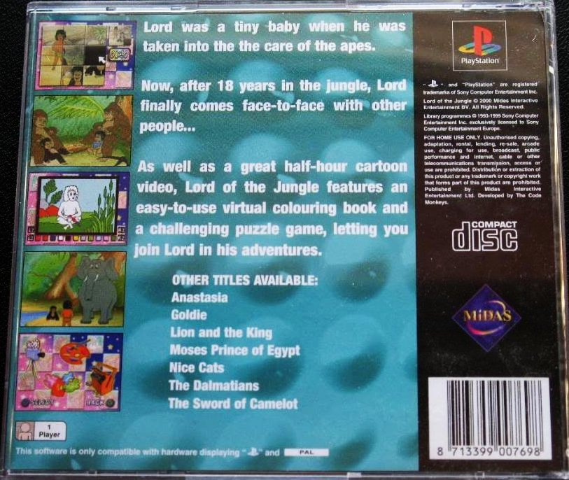 Lord of the Jungle PSX cover