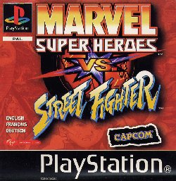 Lot 4 PS1 Marvel Super Heroes Vs Street Fighter Capcom EX SNK Pro  Playstation JP