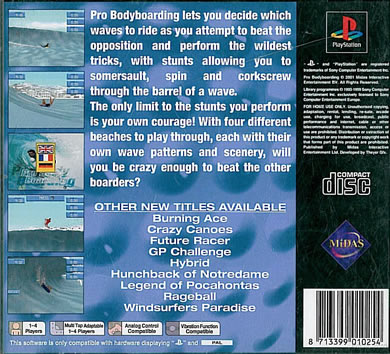 Pro Bodyboarding PSX cover