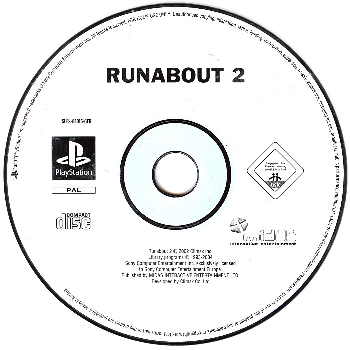 Runabout 2 PSX cover