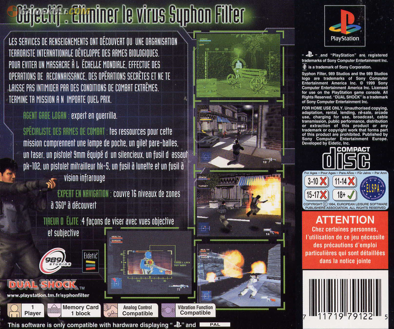 Syphon Filter PSX cover