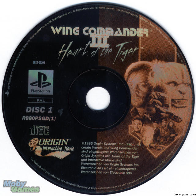 Wing Commander III - Heart of the Tiger PSX cover