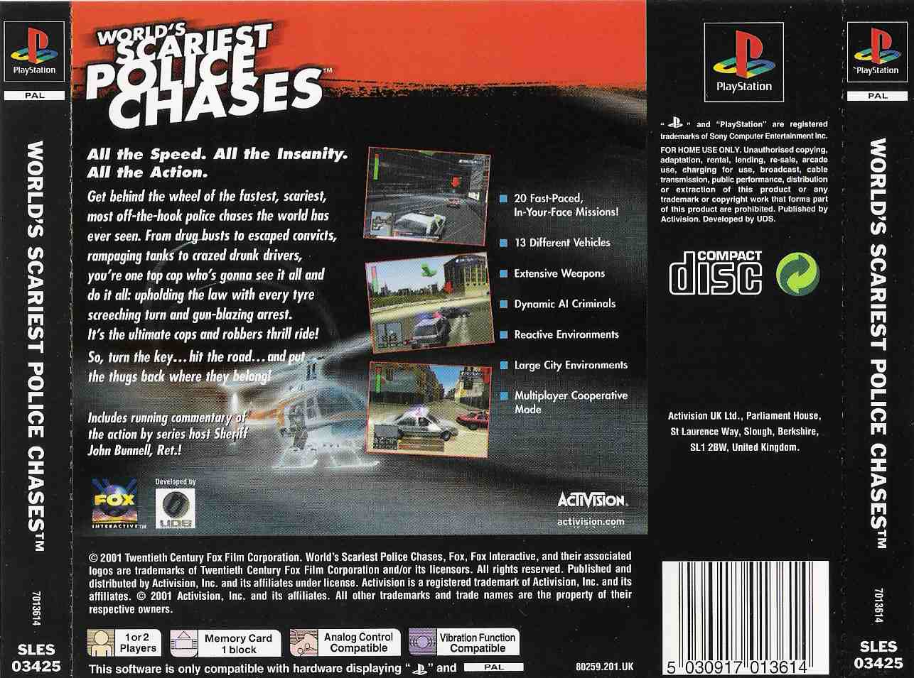 Scary chase. Police Chase ps1 обложка. Police World игра ps1. World's Scariest Police Chases ps1 обложка. World s Scariest Police Chases PS 1.