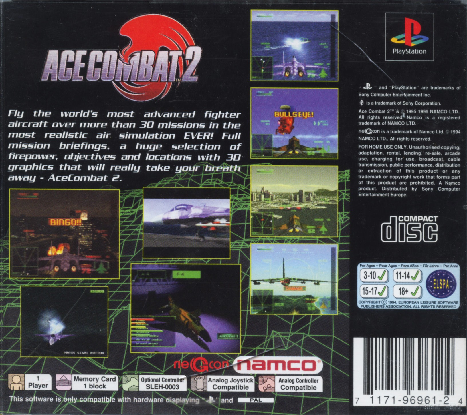 Ace Combat 2 PSX cover