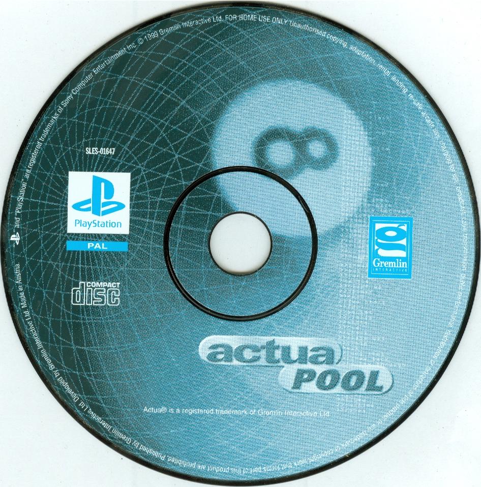 Actua Pool PSX cover