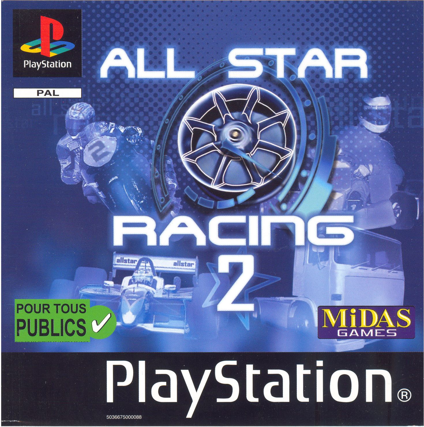 All Star Racing 2 PSX cover