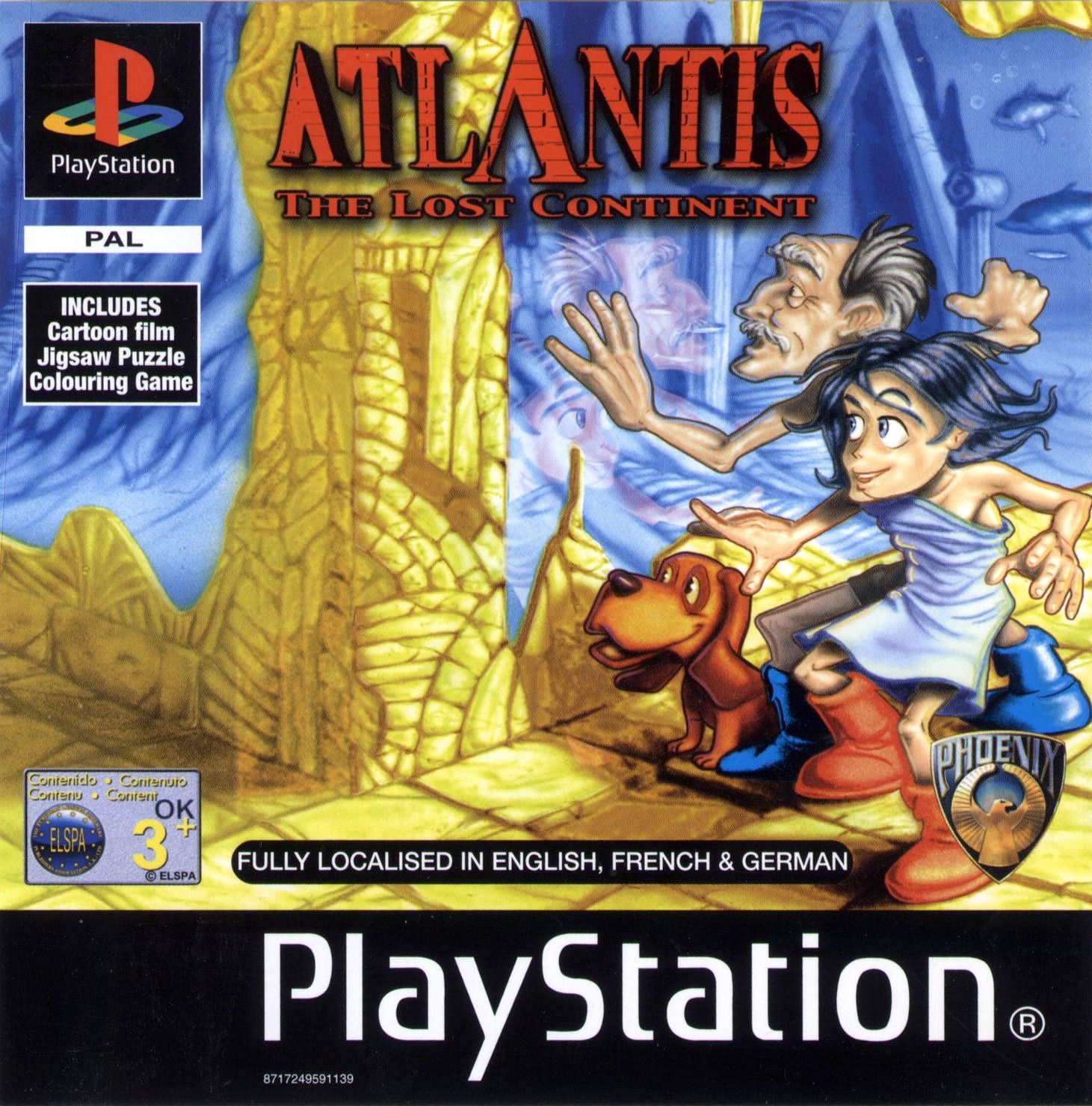 Atlantis the Lost Continent PSX cover