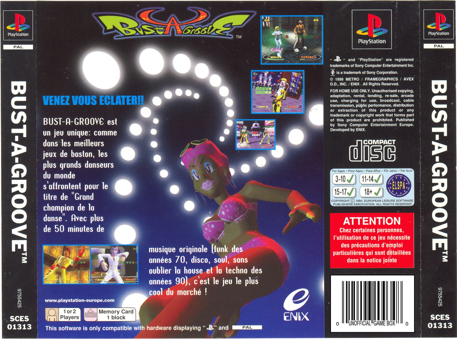 Bust a Groove PSX cover