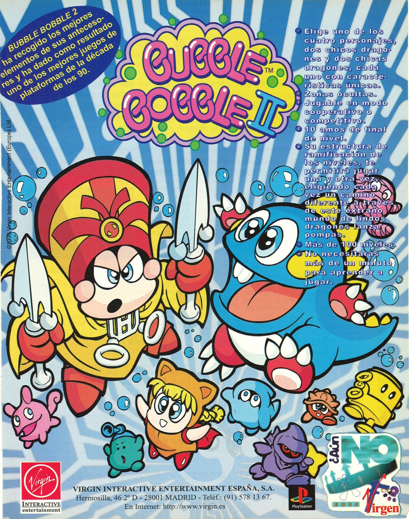 Jogo Bubble Bobble Ps1