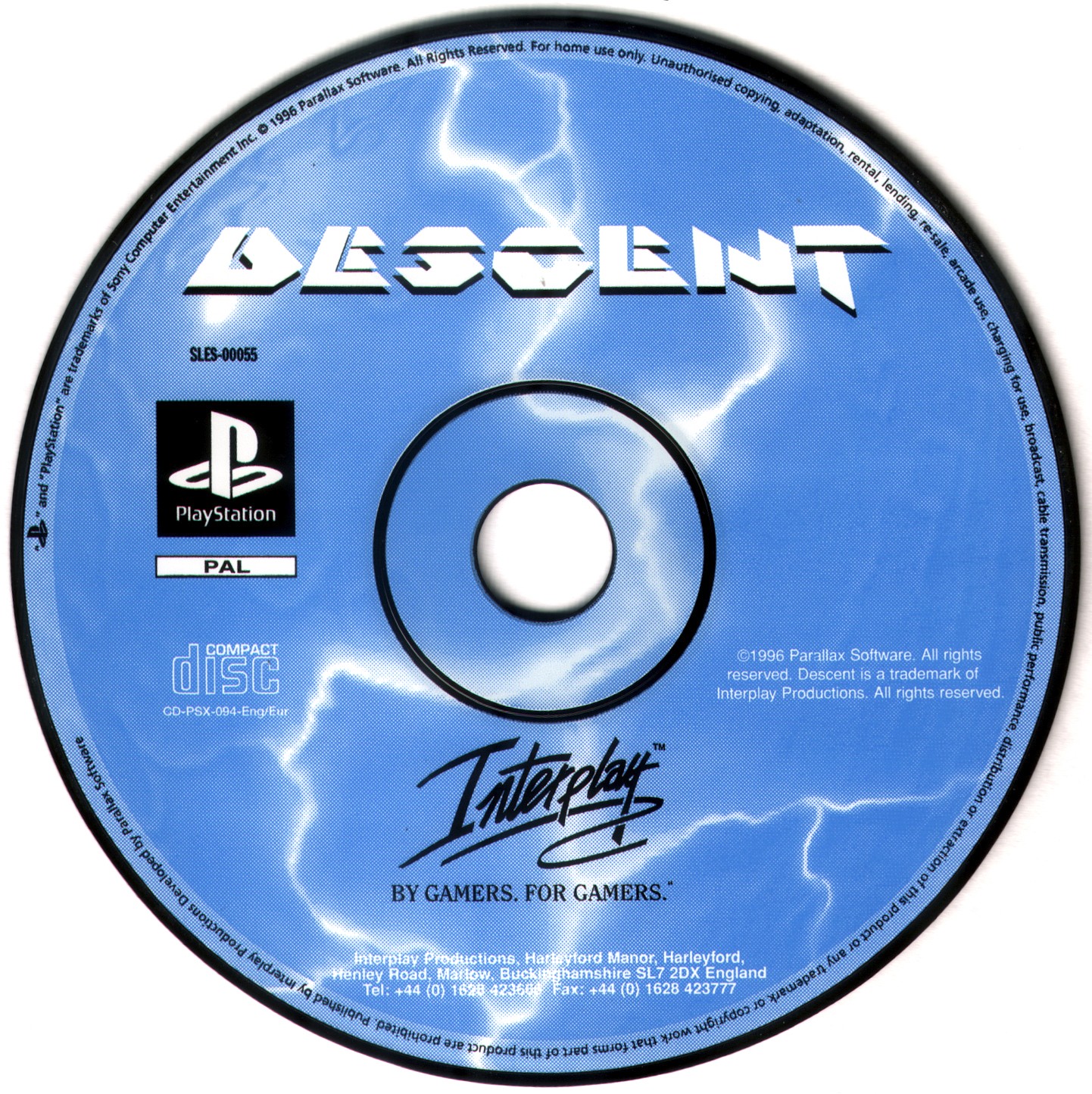 Descent PSX cover