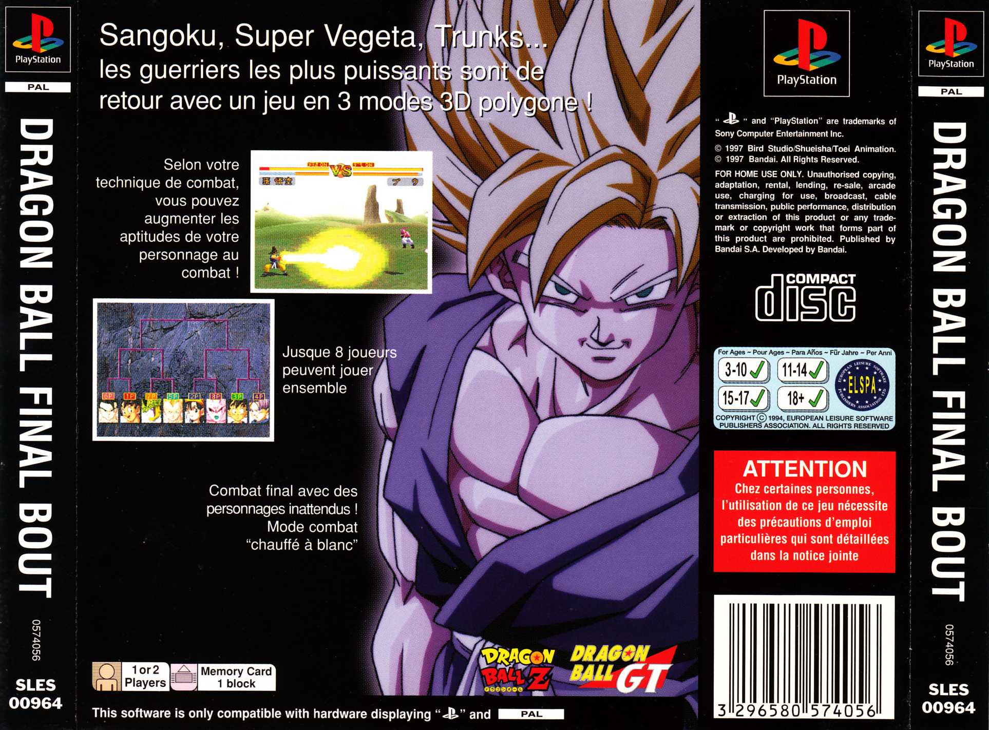 Dragon Ball GT: Final Bout (PlayStation) · RetroAchievements