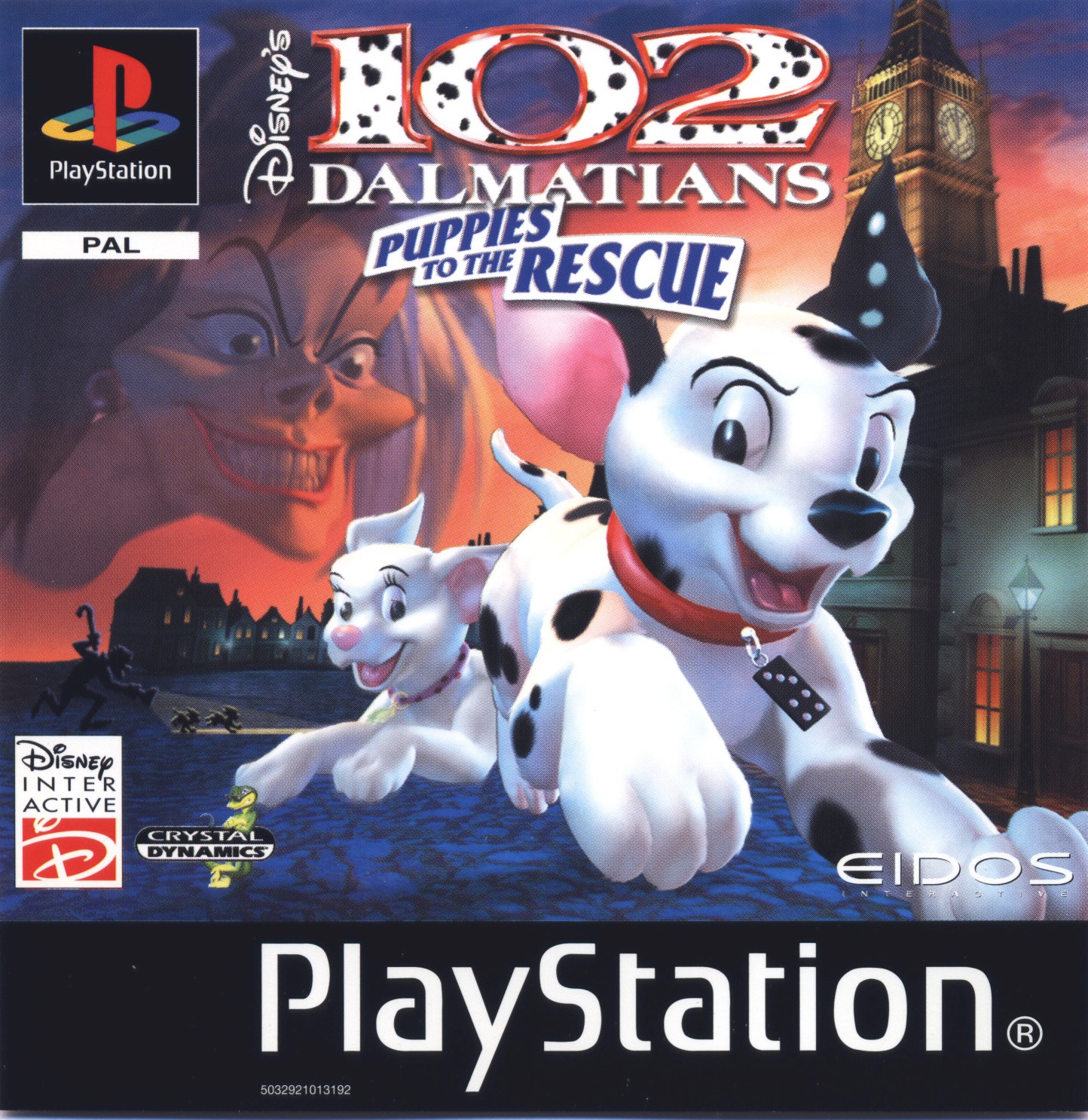 Disney's 102 Dalmatians - Puppies to the rescue PSX cover