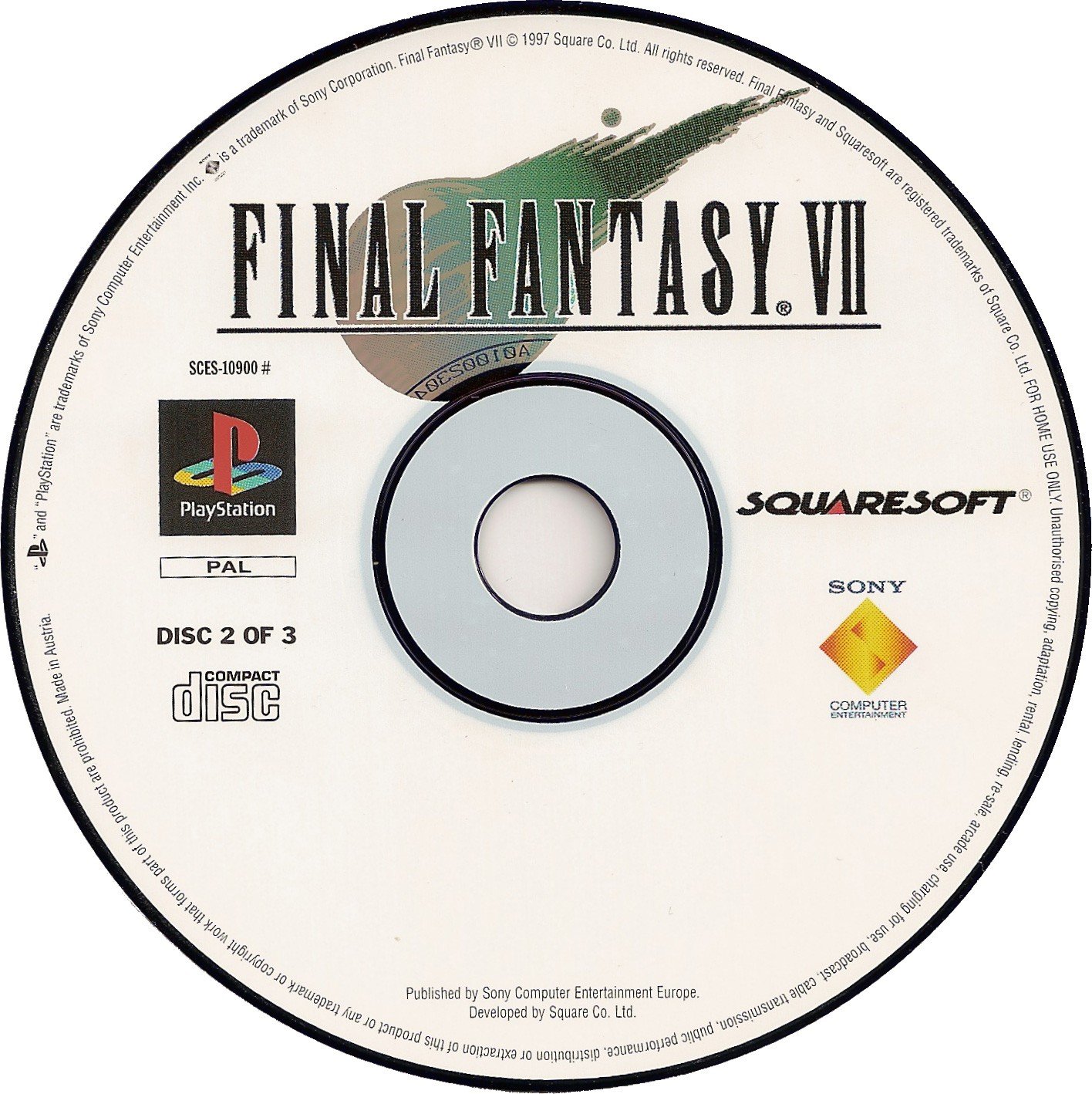 Final fantasy VII (pal) - disc.