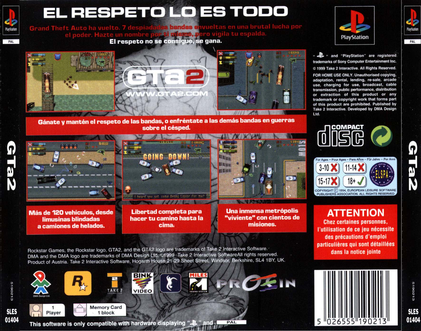 Grand Theft Auto 2 PSX cover
