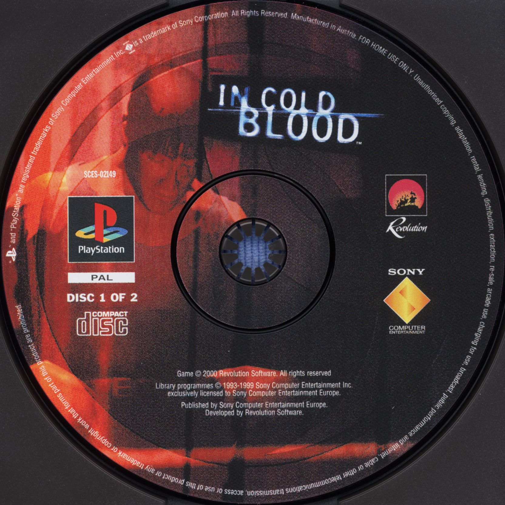 IN COLD BLOOD (PAL) - DISC