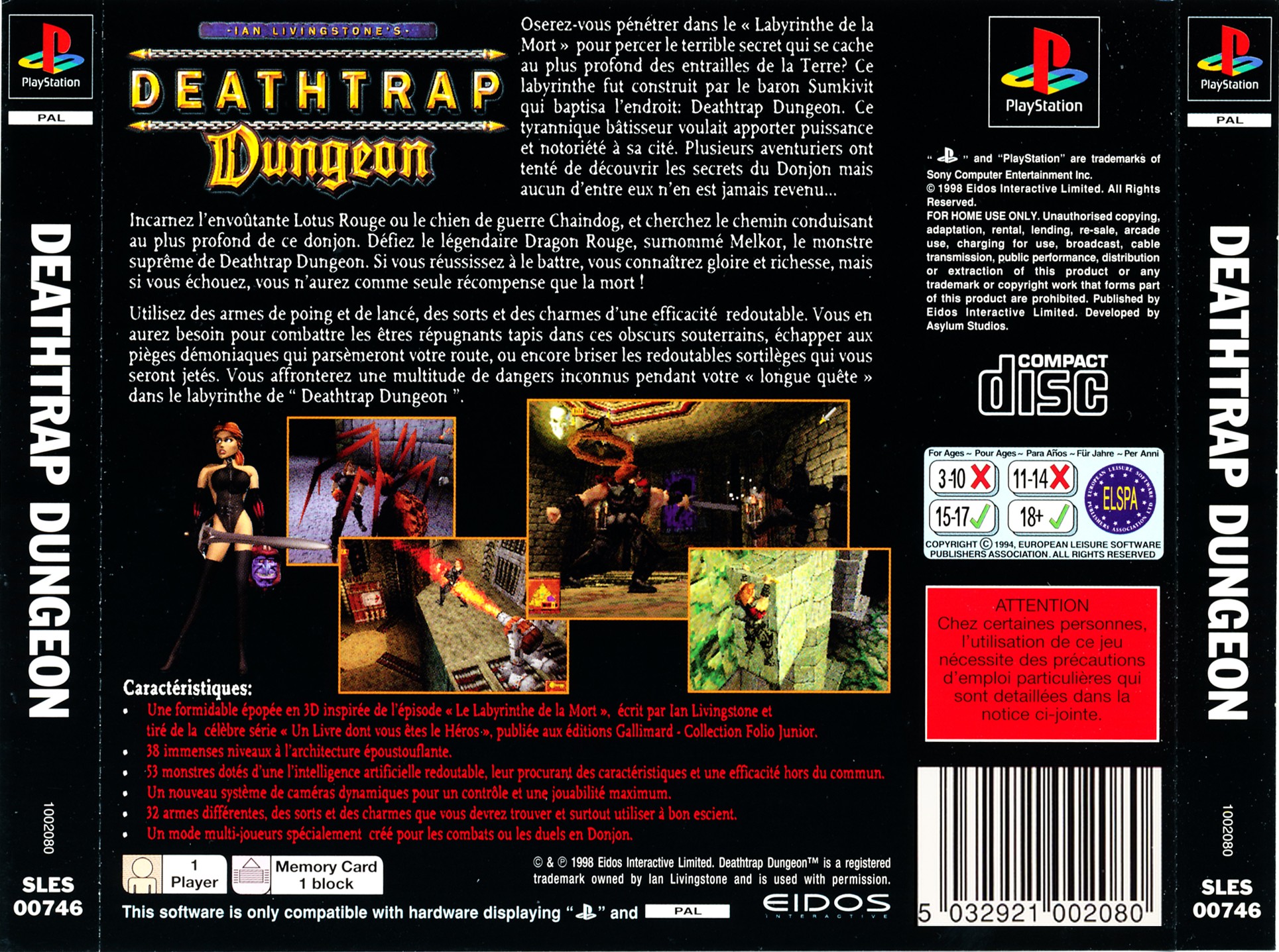 deathtrap dungeon psx