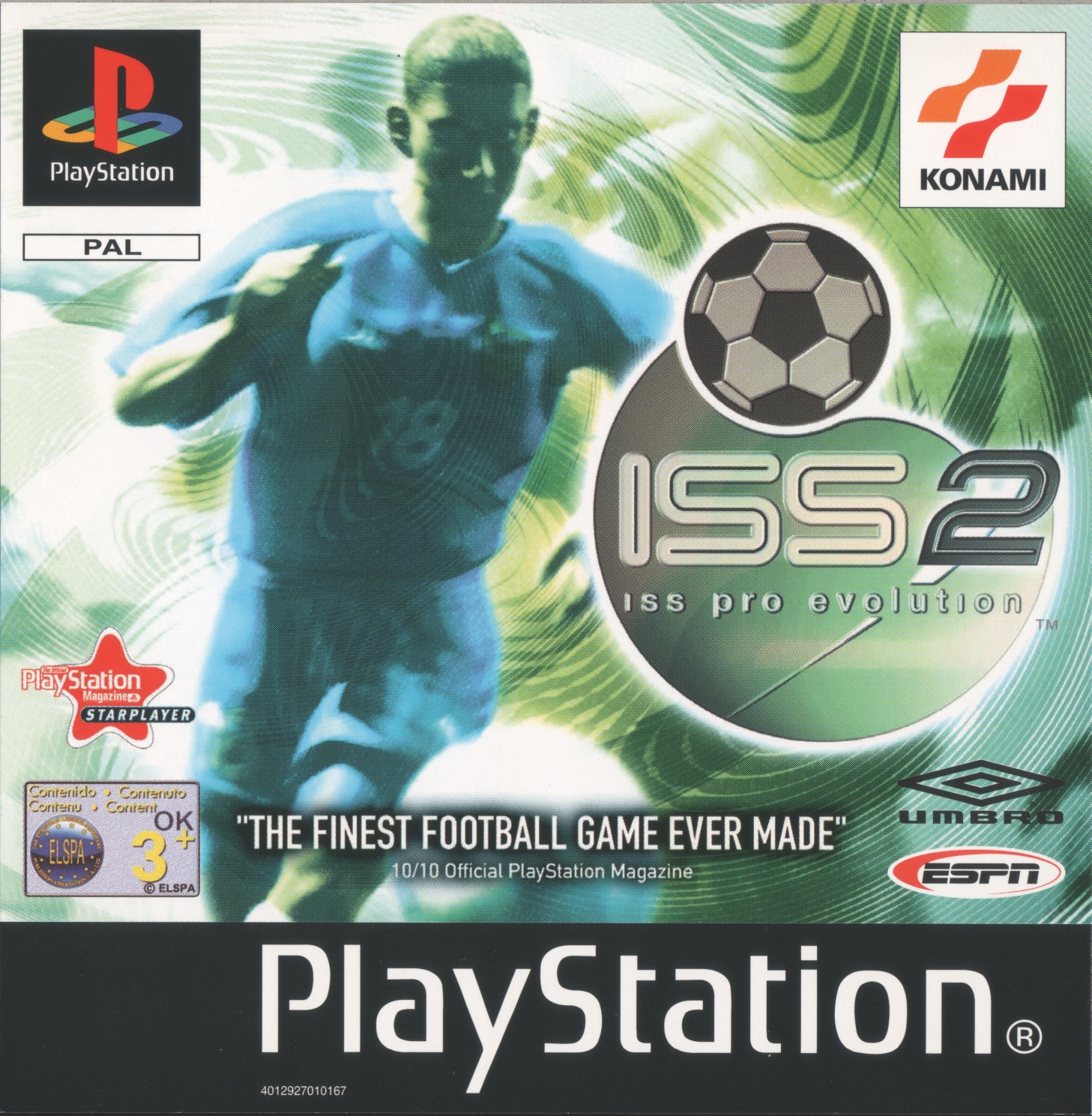 ISS Pro Evolution 2 PSX cover